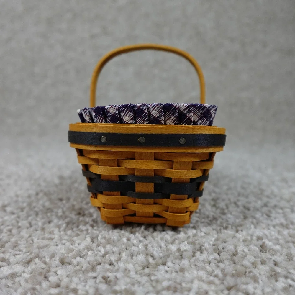 Longaberger 2003 JW Collection Miniature Original Easter Basket Set with COA